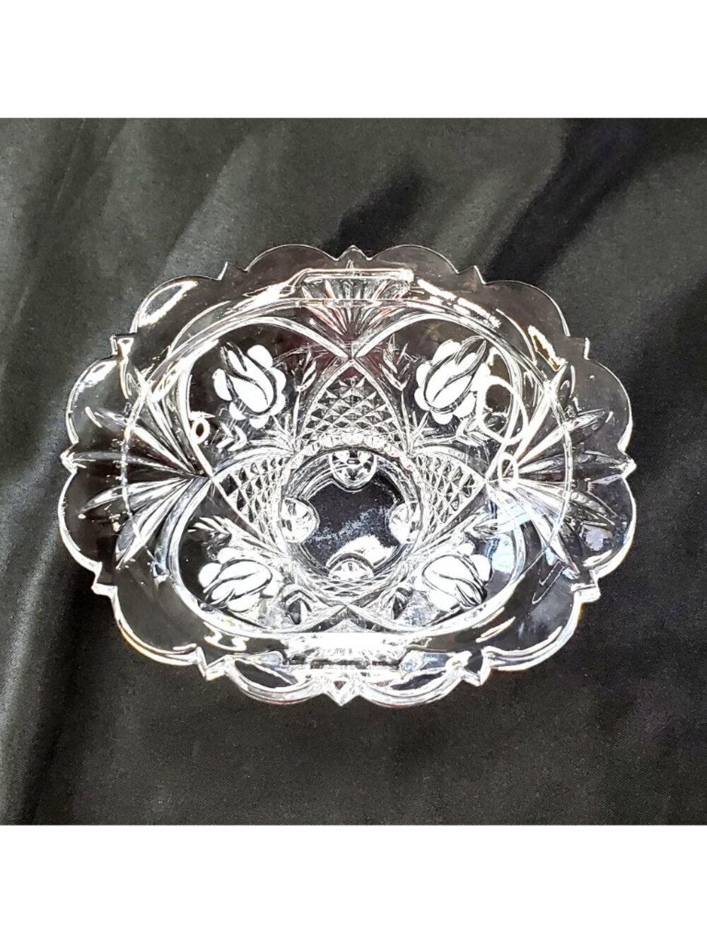 VTG Footed Candy Dish 24% Lead Crystal The European Collection Germany 4" tall - Picture 8 of 12